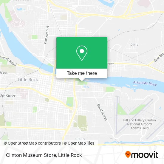 Clinton Museum Store map