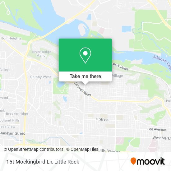 15t Mockingbird Ln map