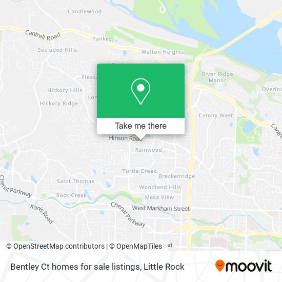 Mapa de Bentley Ct homes for sale listings