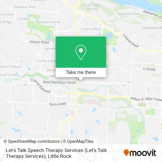 Let's Talk Speech Therapy Services map