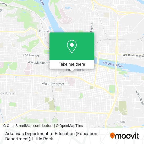 Mapa de Arkansas Department of Education (Education Department)
