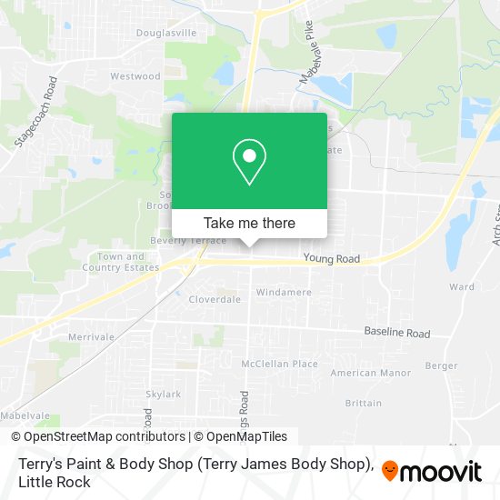 Mapa de Terry's Paint & Body Shop (Terry James Body Shop)