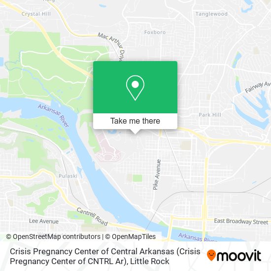 Mapa de Crisis Pregnancy Center of Central Arkansas (Crisis Pregnancy Center of CNTRL Ar)