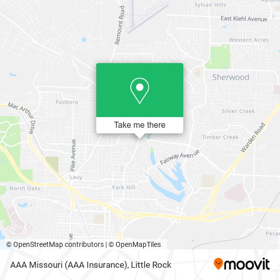 Mapa de AAA Missouri (AAA Insurance)