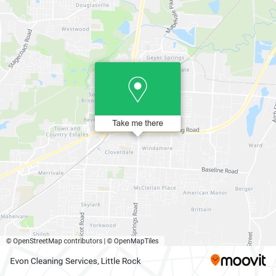 Mapa de Evon Cleaning Services