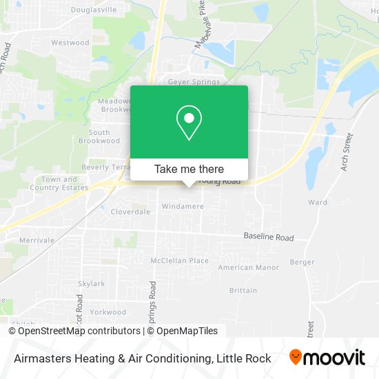 Airmasters Heating & Air Conditioning map