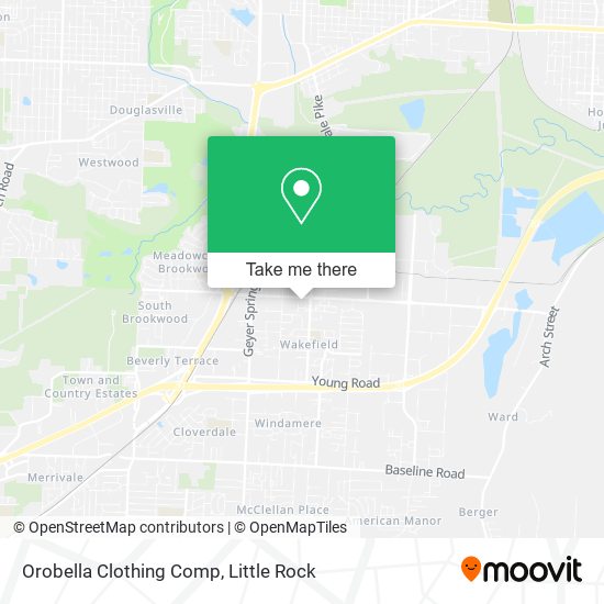 Orobella Clothing Comp map