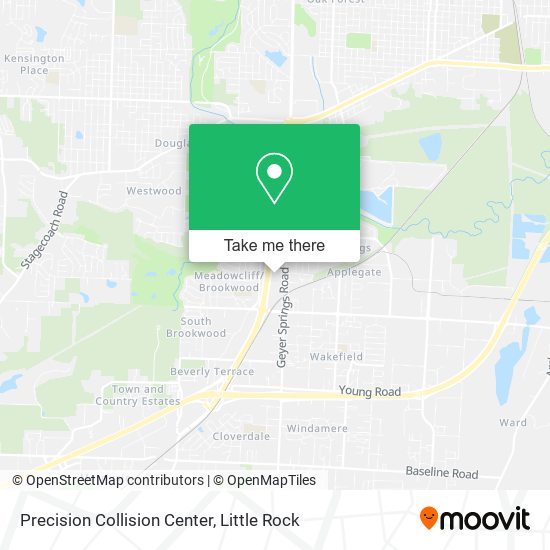 Precision Collision Center map