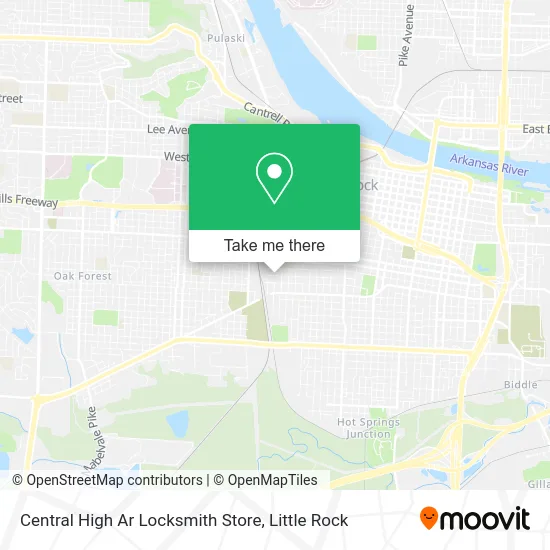 Central High Ar Locksmith Store map