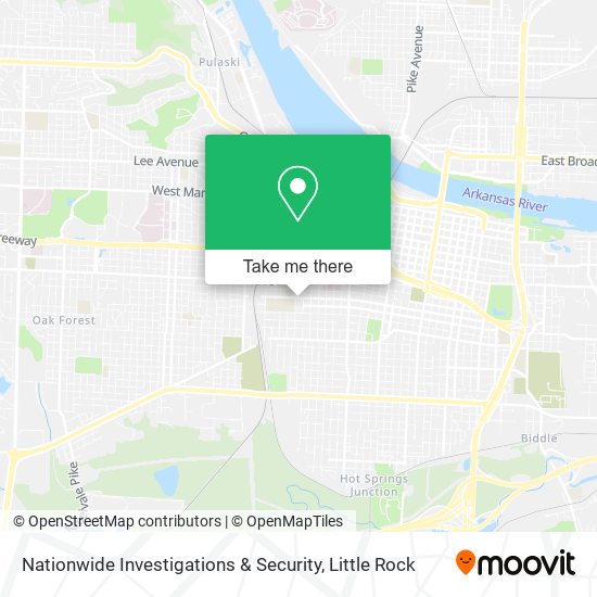 Mapa de Nationwide Investigations & Security