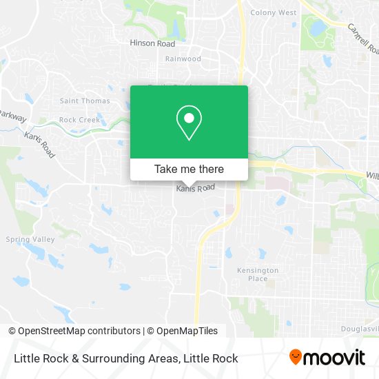 Little Rock & Surrounding Areas map