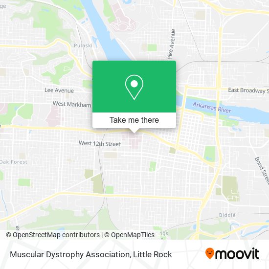 Mapa de Muscular Dystrophy Association