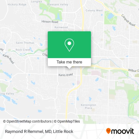 Raymond R Remmel, MD map
