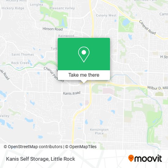 Kanis Self Storage map