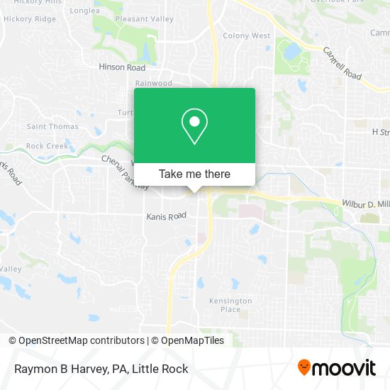 Raymon B Harvey, PA map