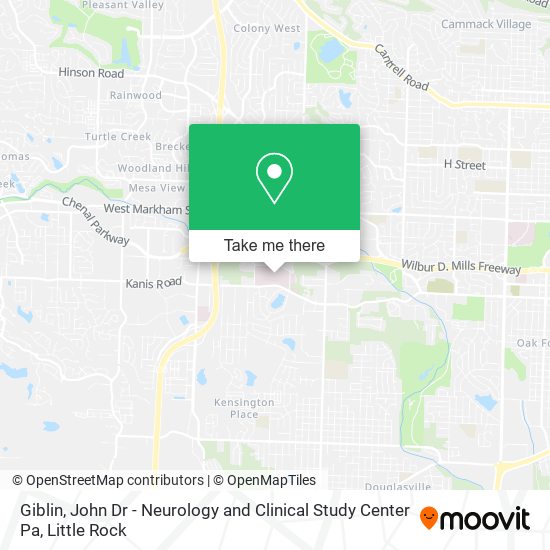 Mapa de Giblin, John Dr - Neurology and Clinical Study Center Pa