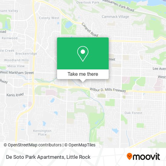 De Soto Park Apartments map