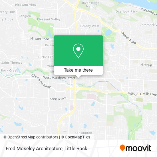 Mapa de Fred Moseley Architecture