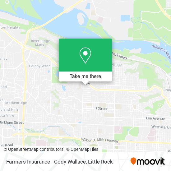 Mapa de Farmers Insurance - Cody Wallace