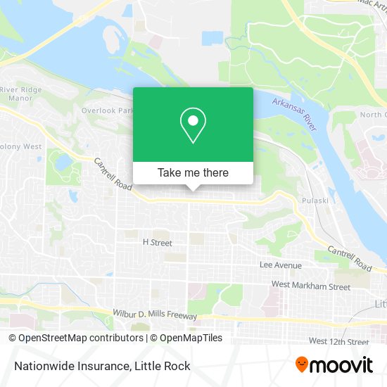 Mapa de Nationwide Insurance