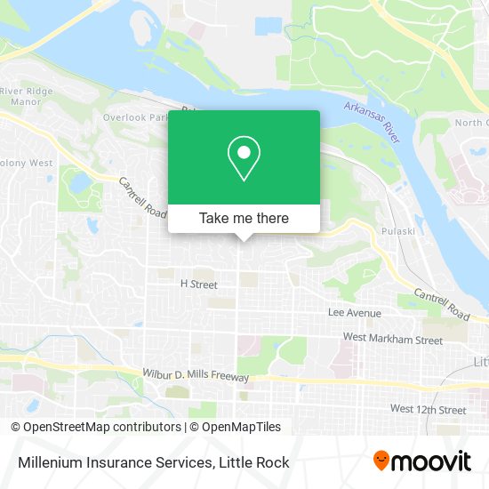 Millenium Insurance Services map