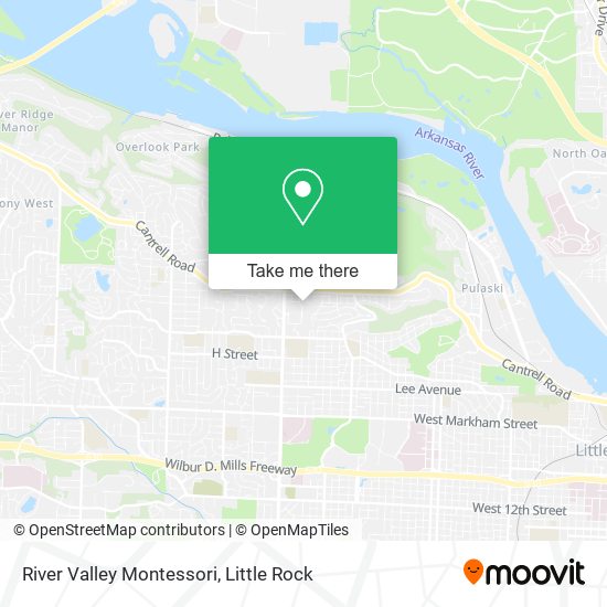 River Valley Montessori map