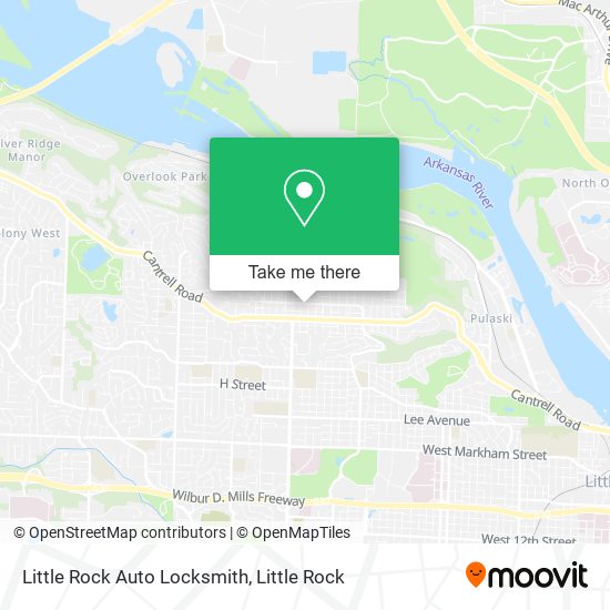 Little Rock Auto Locksmith map