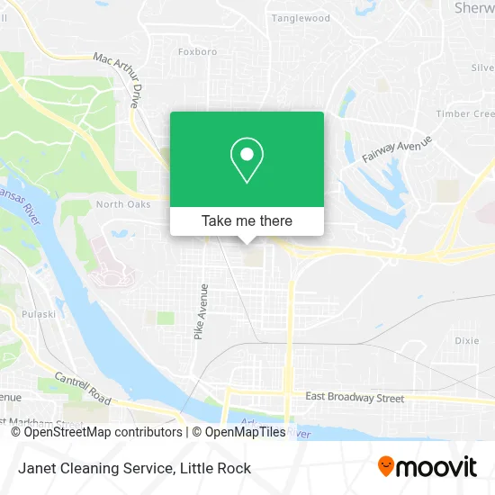 Janet Cleaning Service map