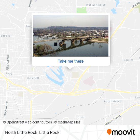 North Little Rock map