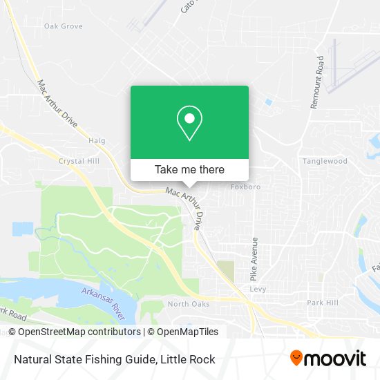 Natural State Fishing Guide map