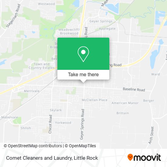 Mapa de Comet Cleaners and Laundry