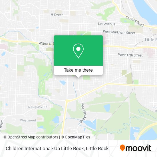 Children International- Ua Little Rock map