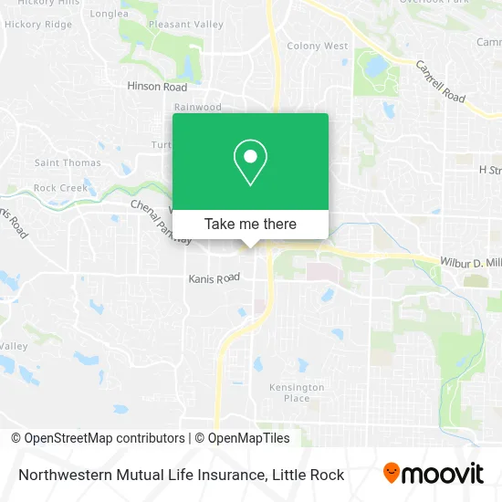 Northwestern Mutual Life Insurance map