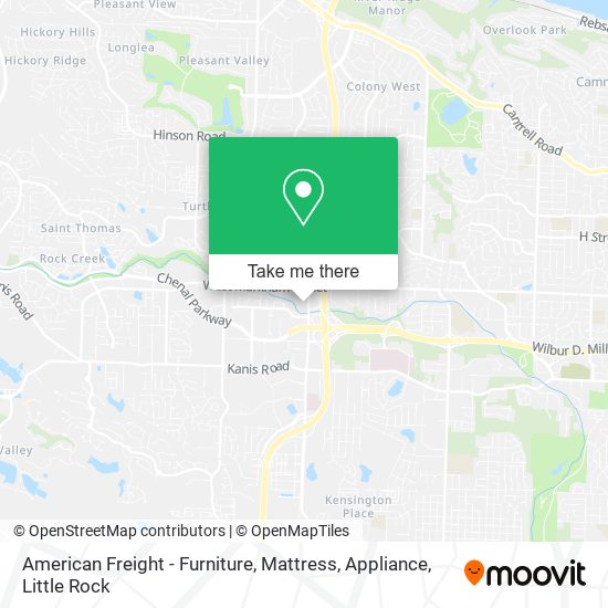 Mapa de American Freight - Furniture, Mattress, Appliance