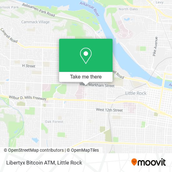 Mapa de Libertyx Bitcoin ATM