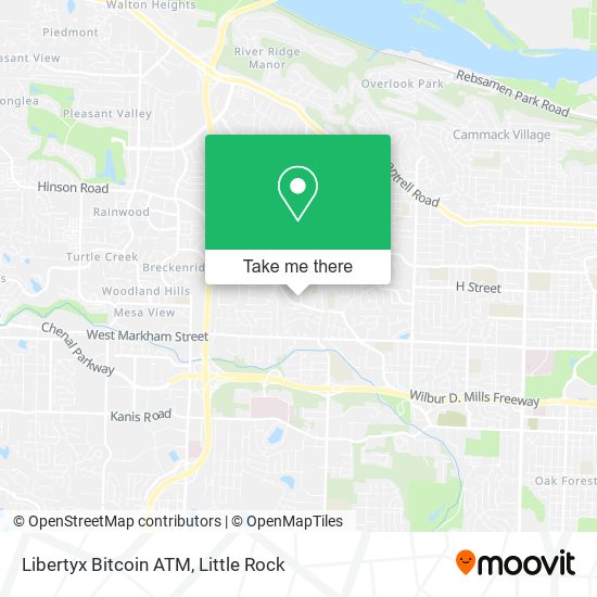 Mapa de Libertyx Bitcoin ATM