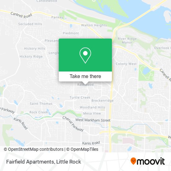 Fairfield Apartments map