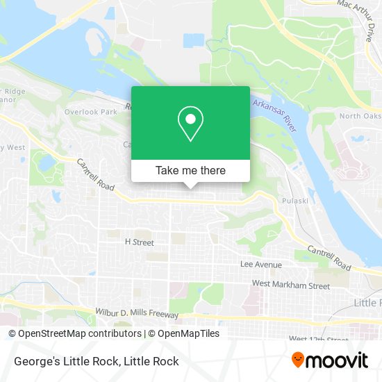 George's Little Rock map