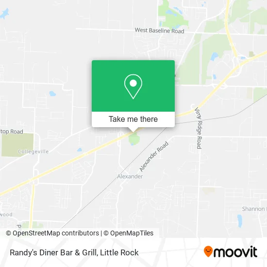 Randy's Diner Bar & Grill map