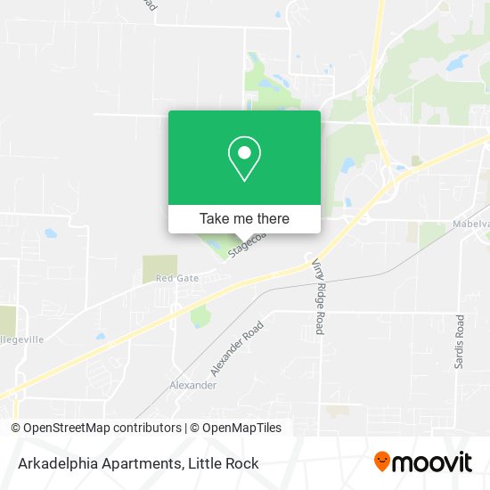 Arkadelphia Apartments map