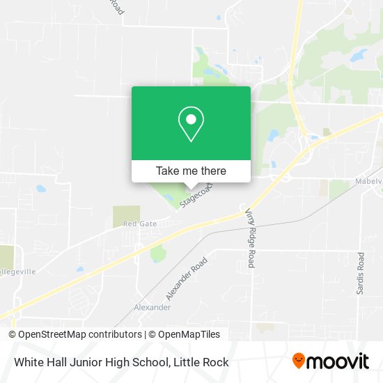 Mapa de White Hall Junior High School