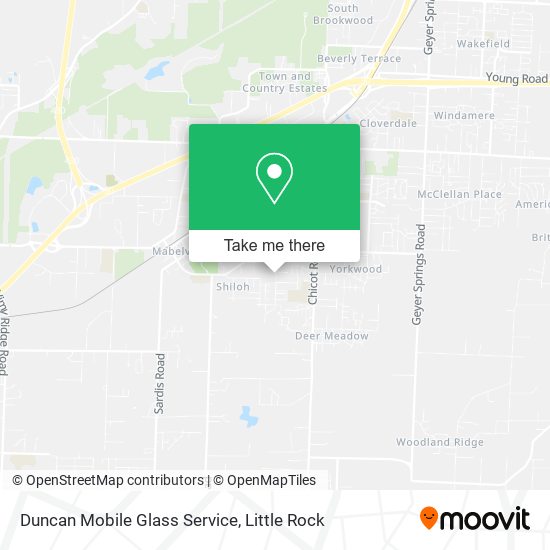 Duncan Mobile Glass Service map
