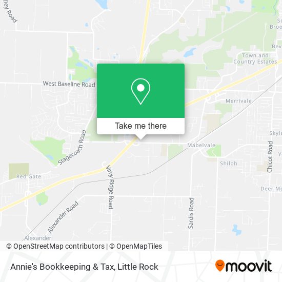 Annie's Bookkeeping & Tax map