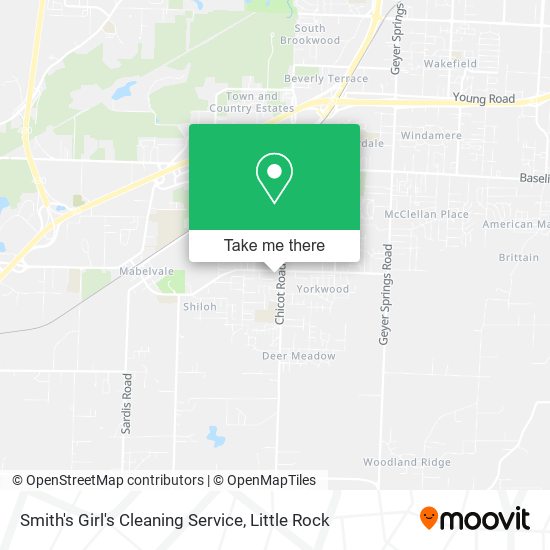 Smith's Girl's Cleaning Service map