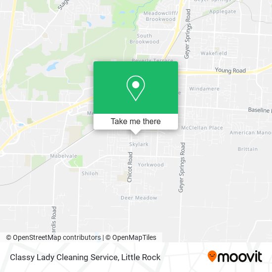 Classy Lady Cleaning Service map