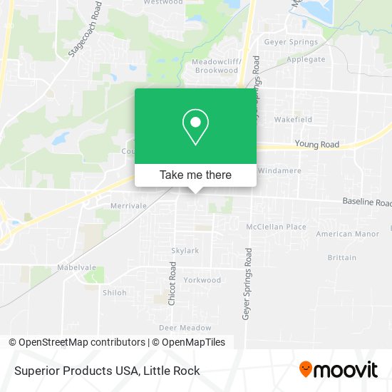 Superior Products USA map