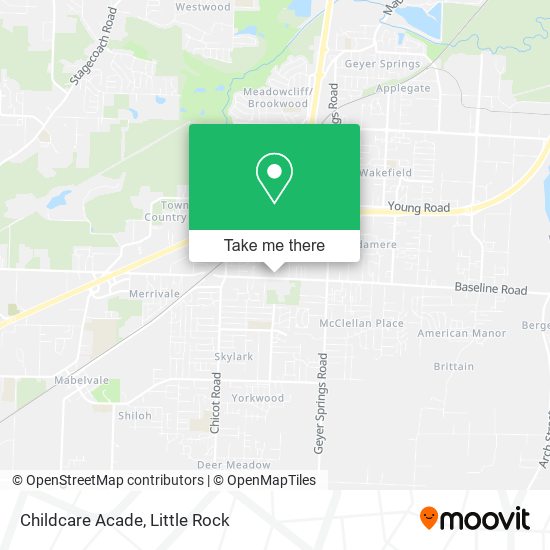 Childcare Acade map