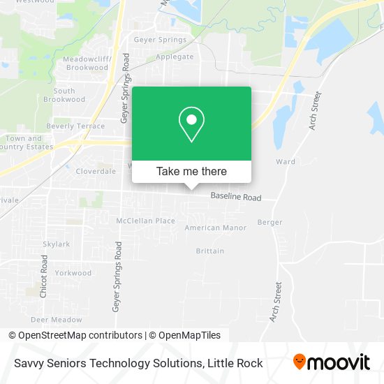 Savvy Seniors Technology Solutions map