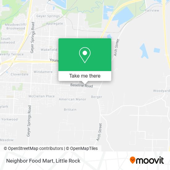 Mapa de Neighbor Food Mart