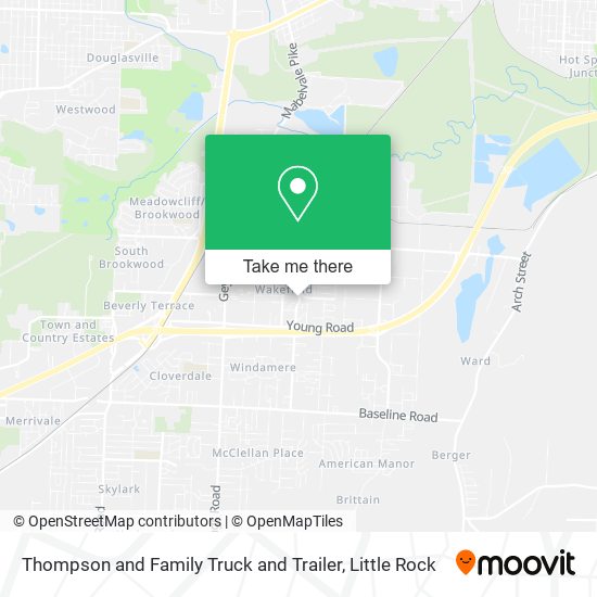 Thompson and Family Truck and Trailer map